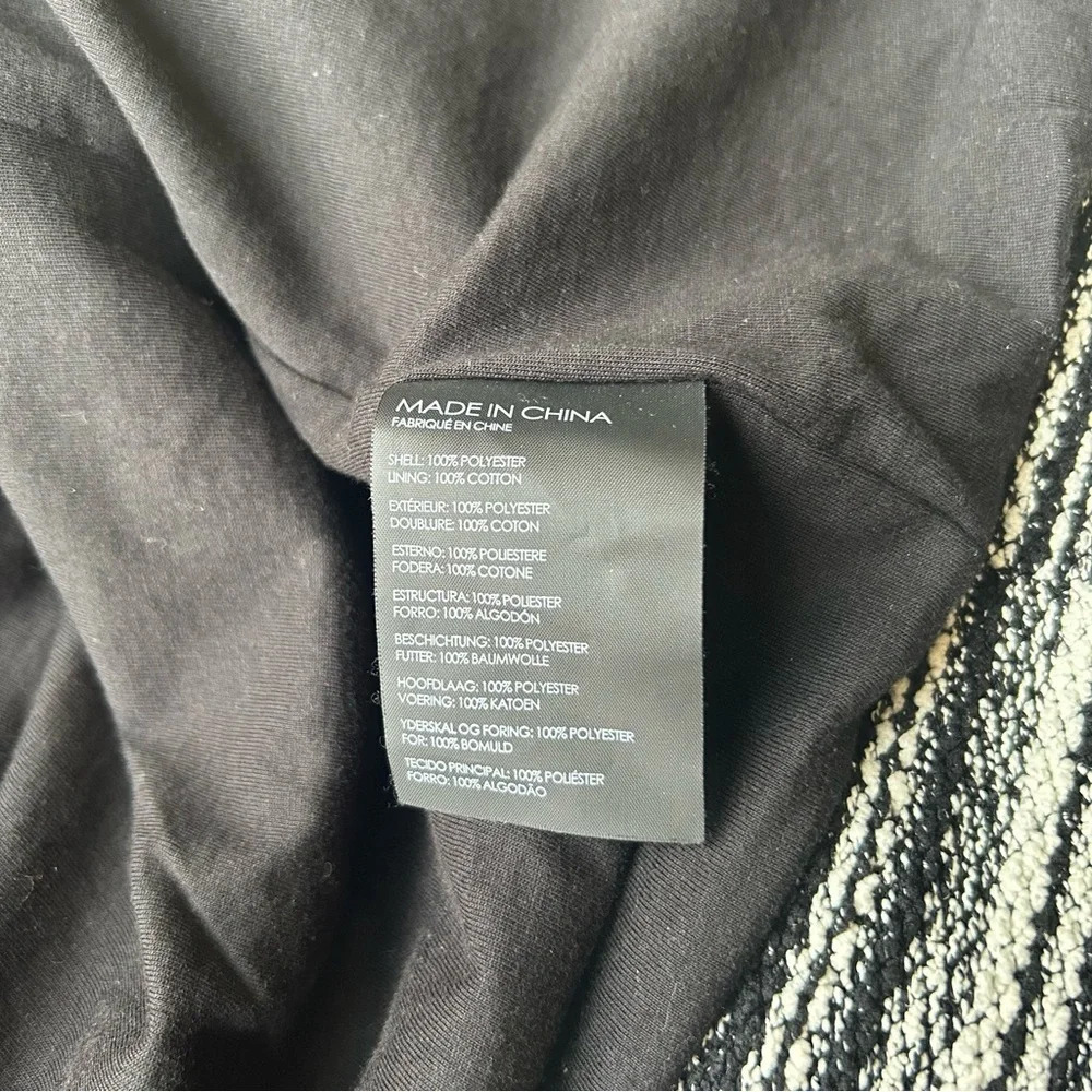 Club  Monaco Ruffles Open Front Jacket Tweed Blazer - Picture 11 of 14